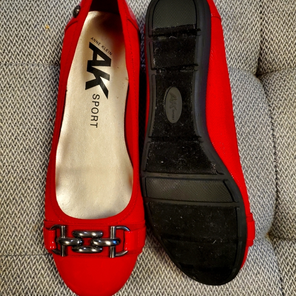 Anne Klein Sport flats, Red, size 7.5